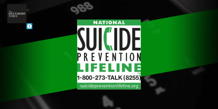 National Suicide Prevention Lifeline 988 hotline awareness graphic