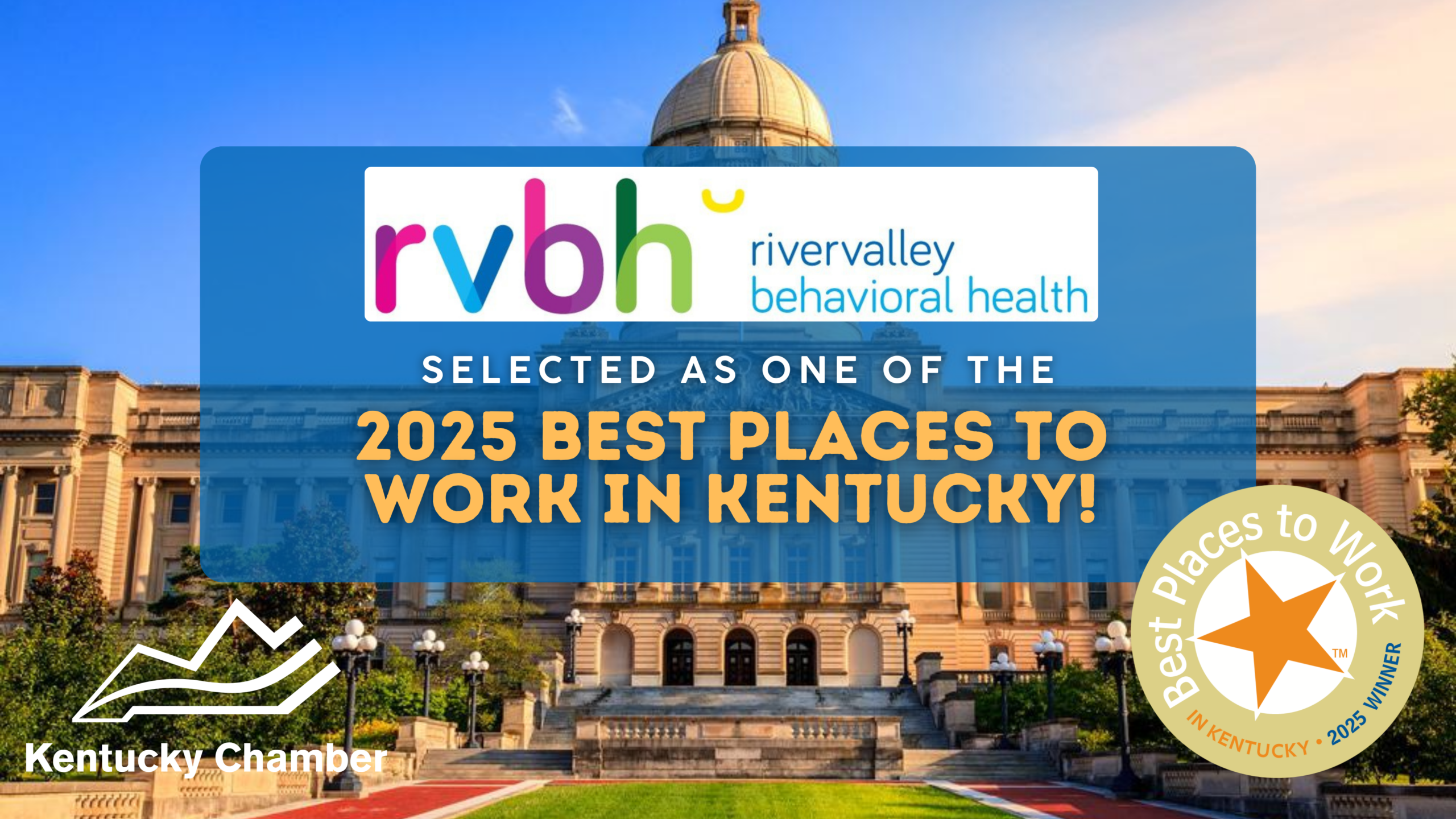 RiverValley Behavioral Health Recognized as a 2025 Best Place to Work in Kentucky
