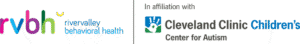 RiverValley Behavioral Health logo with Cleveland Clinic Children’s Center for Autism affiliation