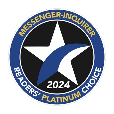 Messenger-Inquirer Readers’ Choice 2024 Platinum Choice award badge.