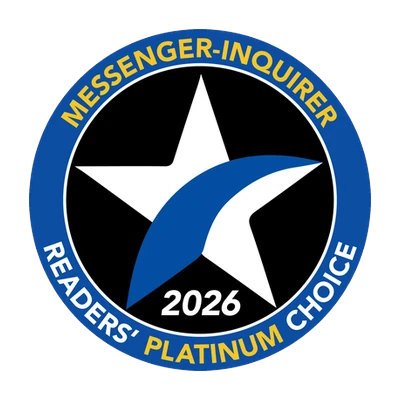 Messenger-Inquirer Readers’ Choice 2026 Platinum Choice award badge.